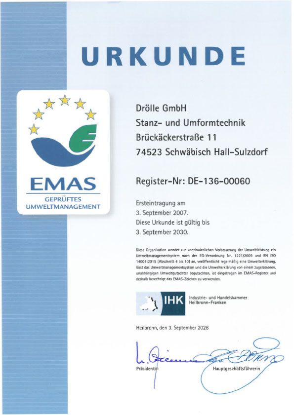 Download PDF - EMAS Zertifikat